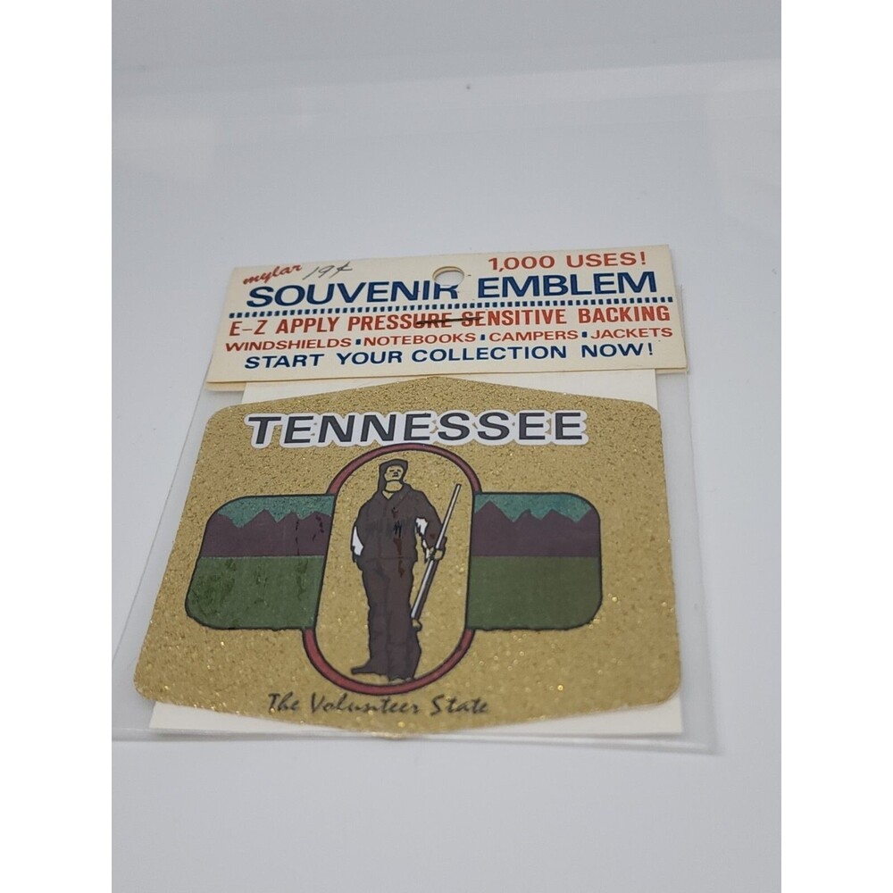 Tennessee Emblem Souvenir Vintage 70's  Travel Sticker